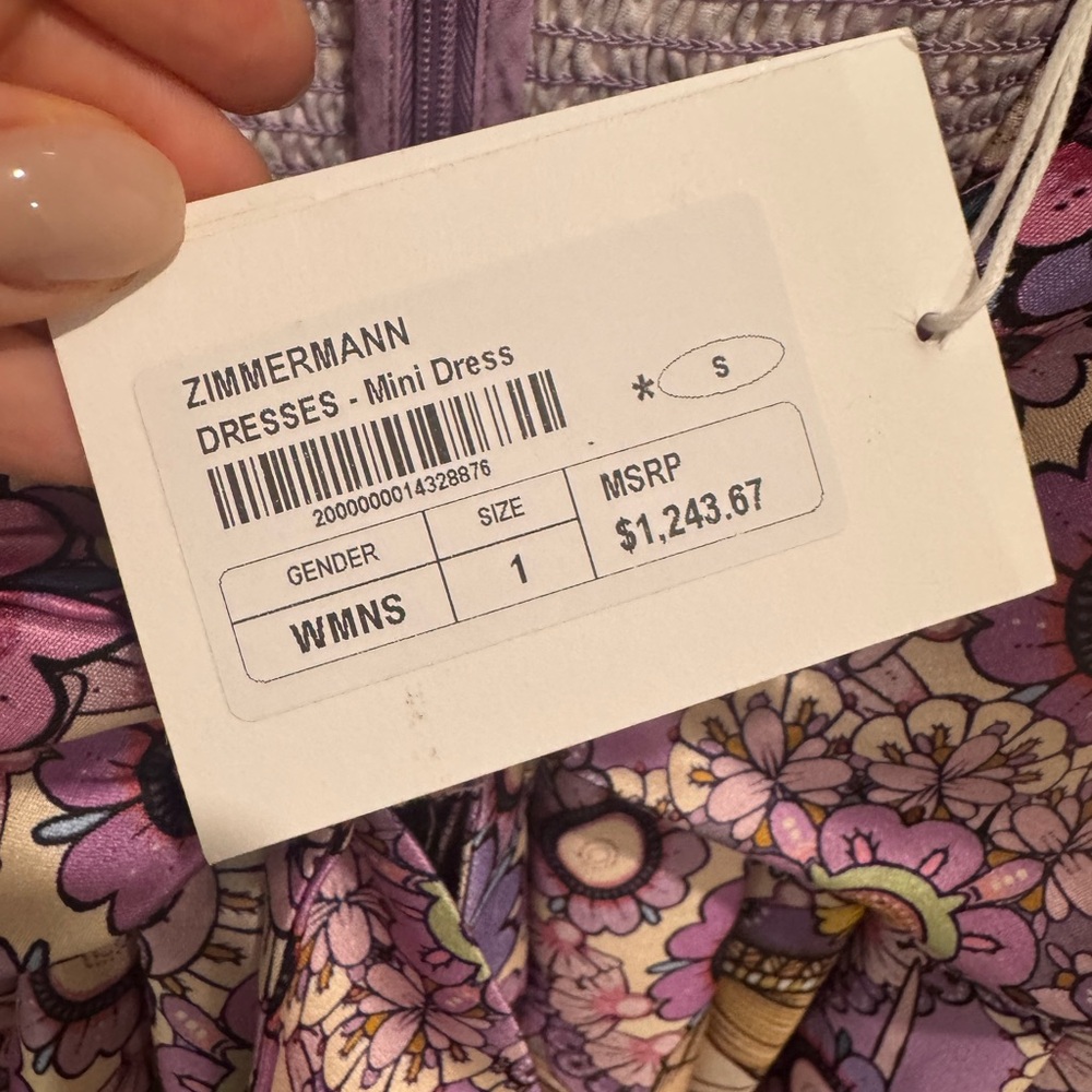 ZIMMERMANN Cosmic Twist Front Mini Dress - Picture 11 of 12